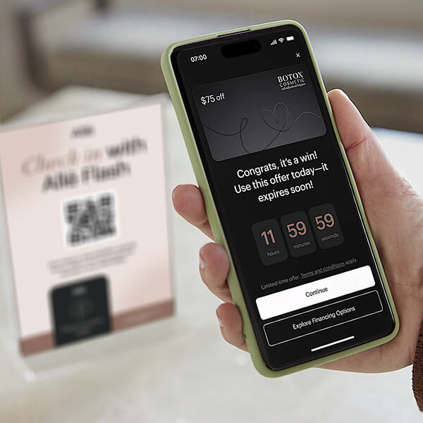 Alle Rewards on a phone